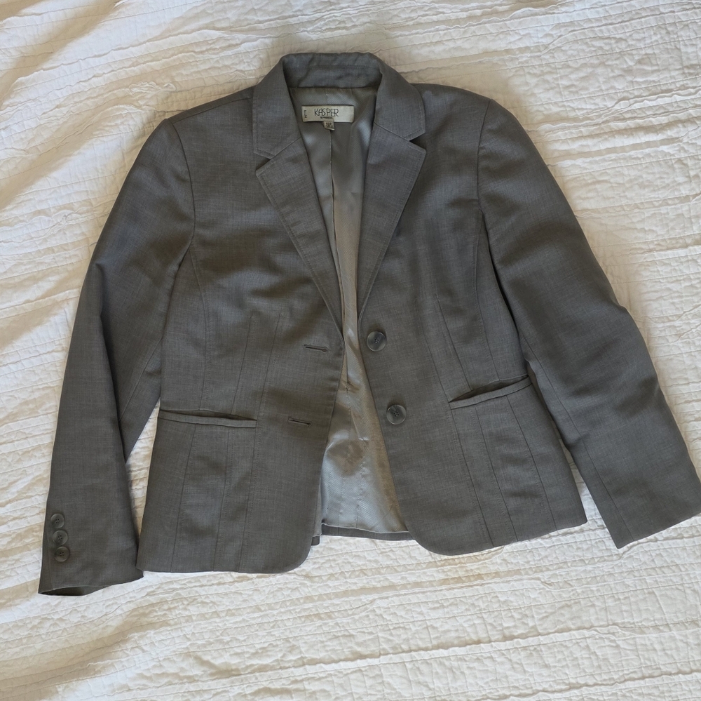 Gray Blazer Jacket - image 1